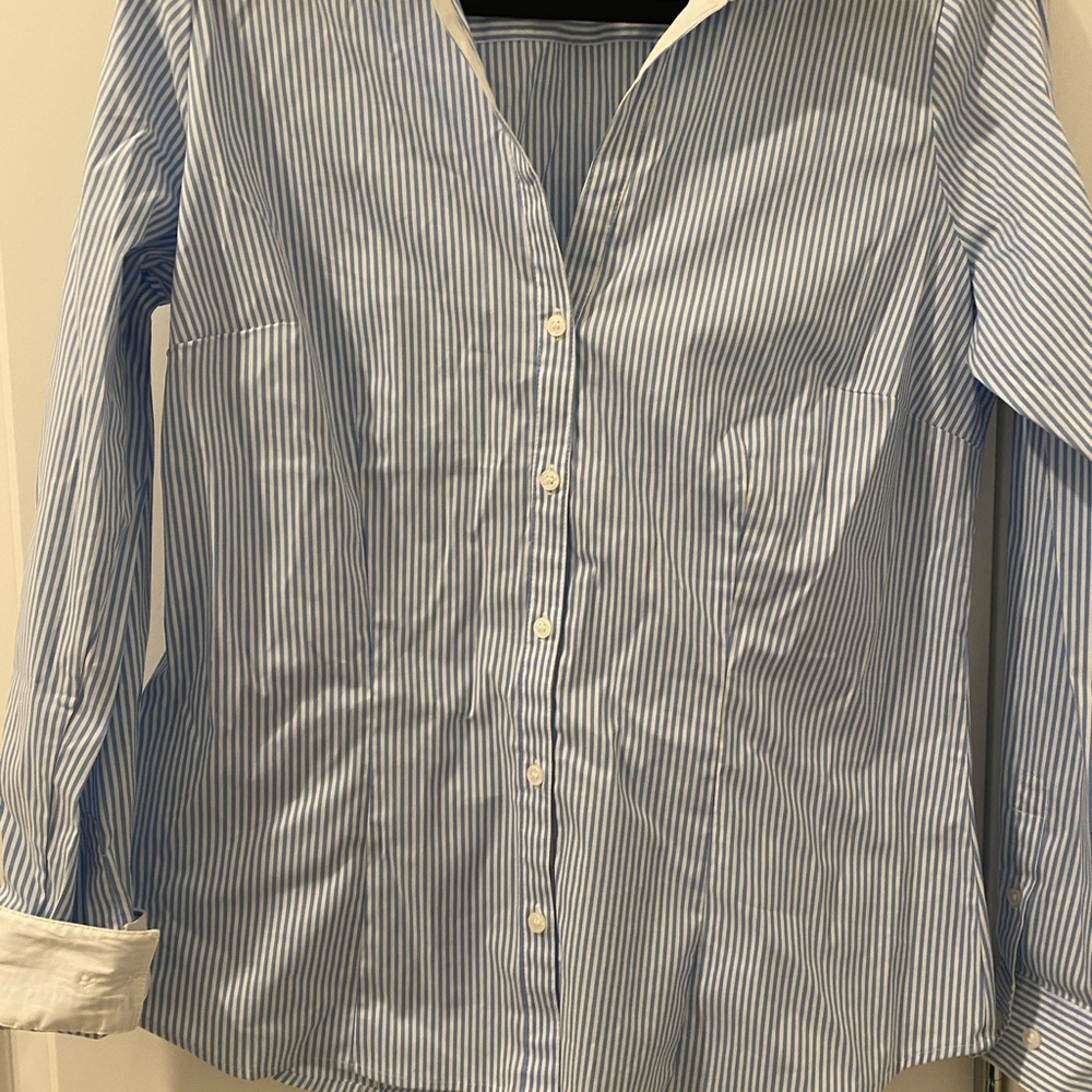 HM Blue and white striped shirt